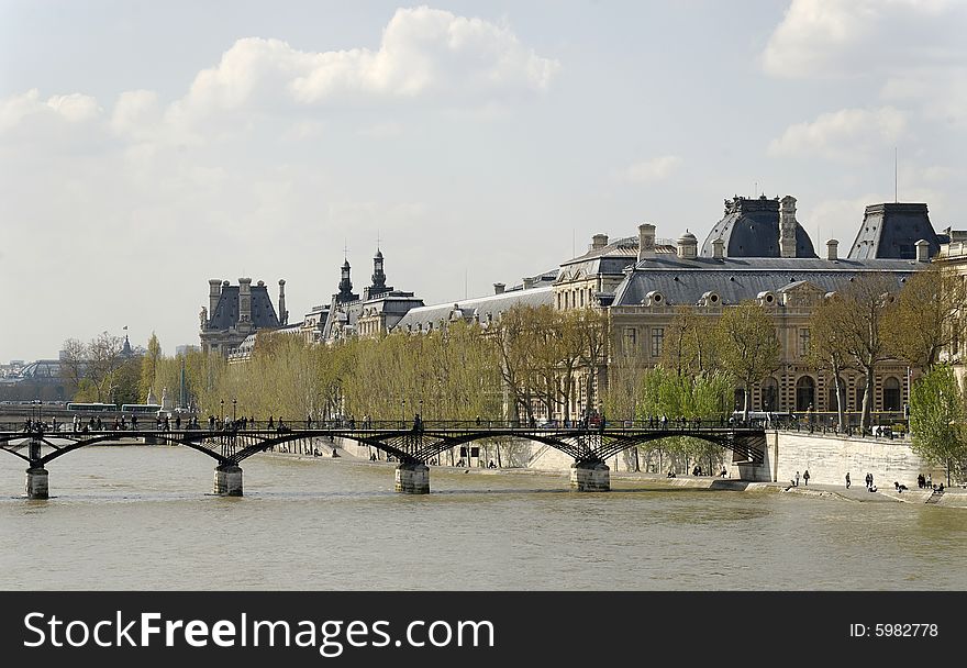 Aerial view of the town of Paris