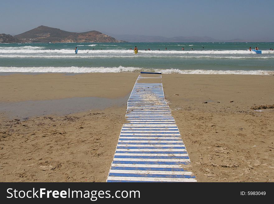 Beach, sea,Naxos island, Greece. Beach, sea,Naxos island, Greece