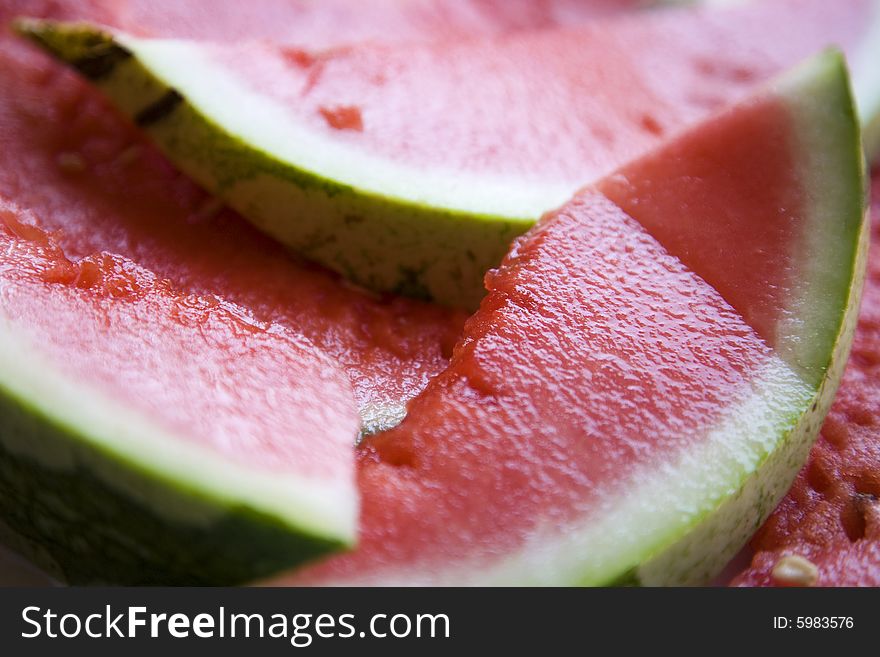 Background of some slides of watermelon. Background of some slides of watermelon