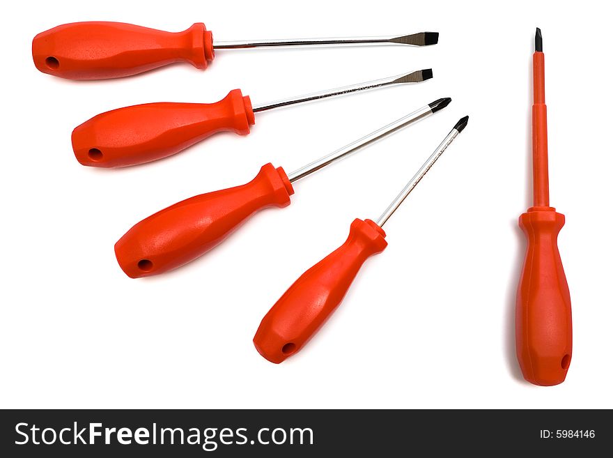 Set Of Steel Screwdrivers