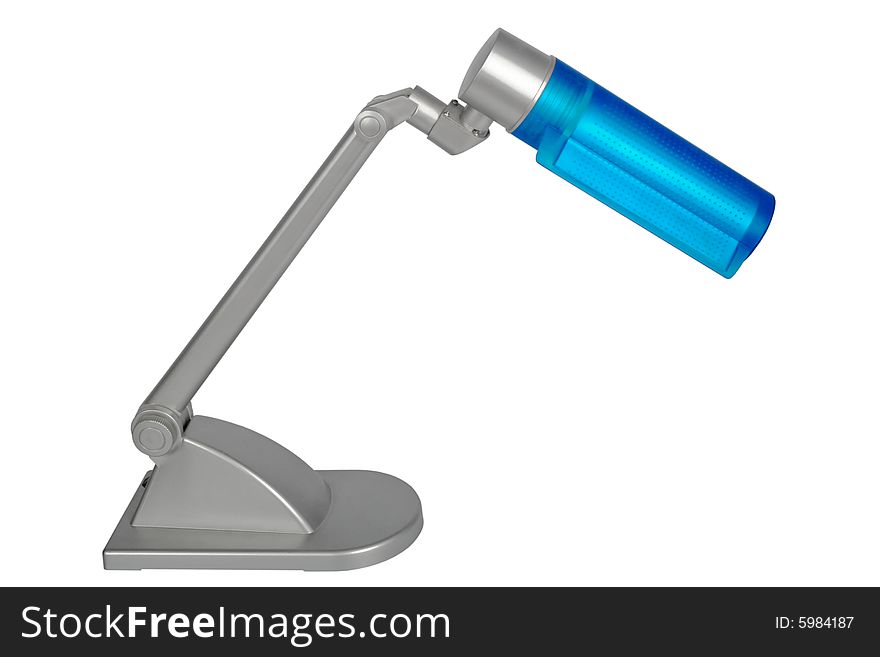 Modern electric lamp on a white background