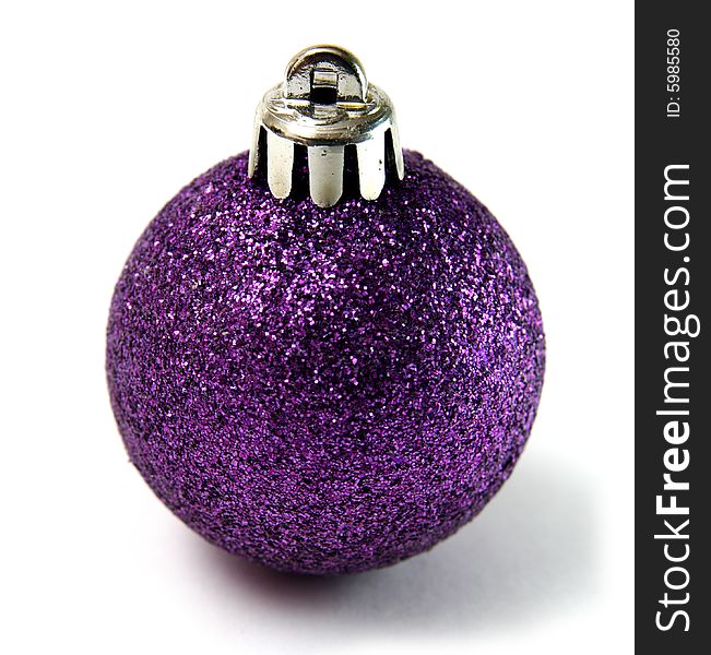 Violet Christmas ball