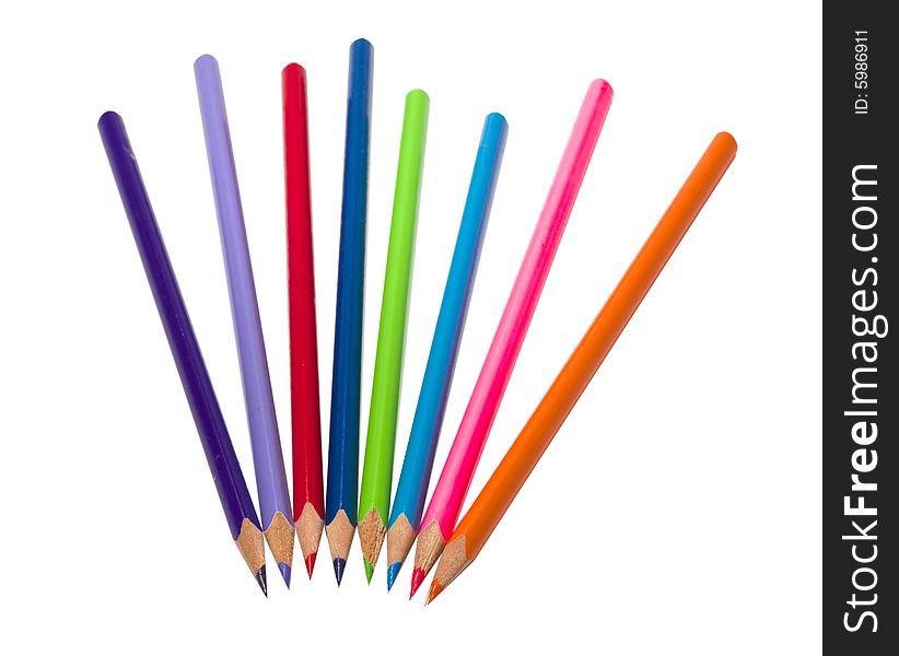 Eight Colour Pencils