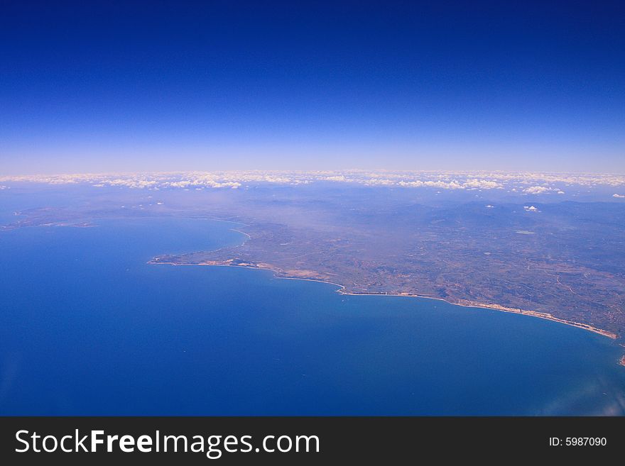 Clouds Over Sea And Coast