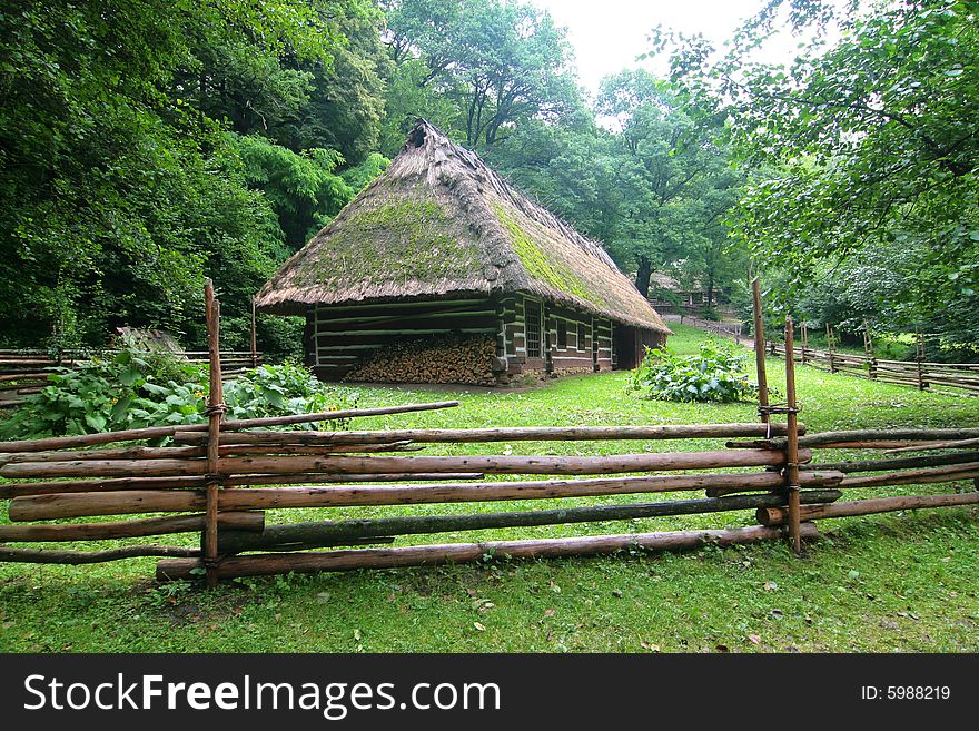 The series of the photograph of the old situated hamlet in the forest (Beskid mountains). The series of the photograph of the old situated hamlet in the forest (Beskid mountains).