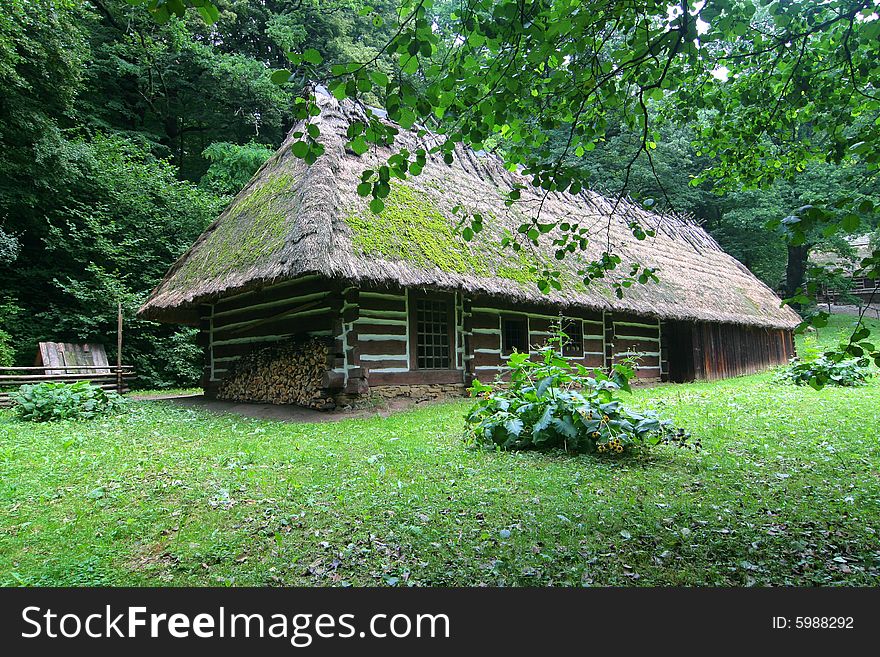 The series of the photograph of the old situated hamlet in the forest (Beskid mountains). The series of the photograph of the old situated hamlet in the forest (Beskid mountains).