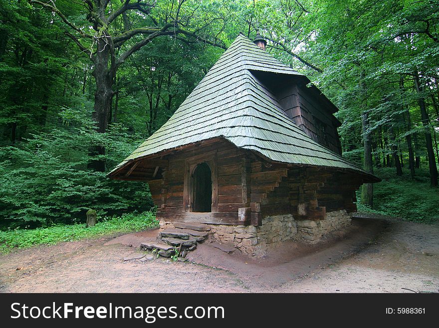 The series of the photograph of the old situated hamlet in the forest (Beskid mountains). The series of the photograph of the old situated hamlet in the forest (Beskid mountains).