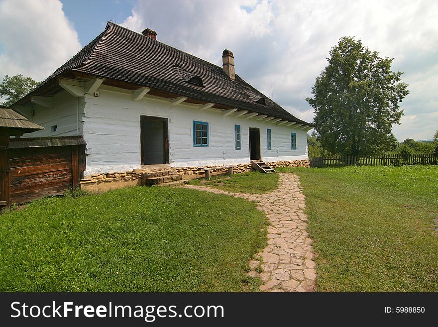 The series of the photograph of the old situated hamlet in the forest (Beskid mountains). The series of the photograph of the old situated hamlet in the forest (Beskid mountains).