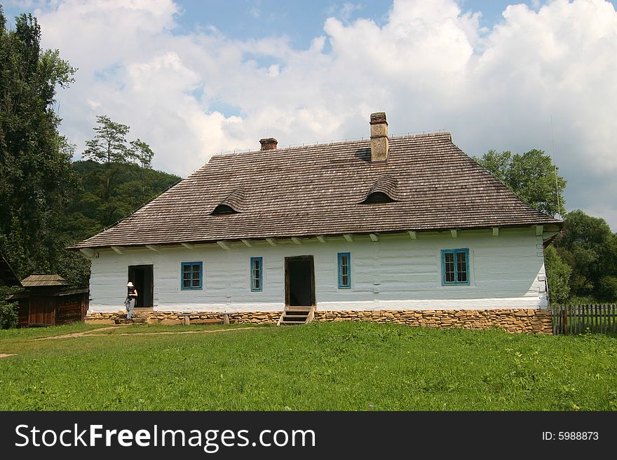 The series of the photograph of the old situated hamlet in the forest (Beskid mountains). The series of the photograph of the old situated hamlet in the forest (Beskid mountains).