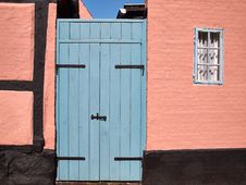 Bright Colors Traditional Painted Wooden Door Royalty Free Stock Photography Bright Colors Traditional Painted Wooden Door Royalty Free Stock Photography