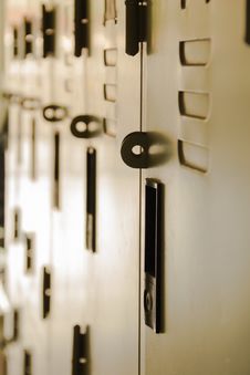 School Hallway Locker Shallow DOF Stock Photo School Hallway Locker Shallow DOF Stock Photo