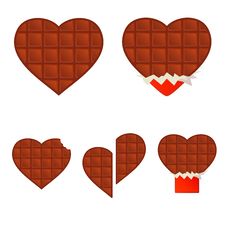 Chocolate Hearts Royalty Free Stock Photography Chocolate Hearts Royalty Free Stock Photography