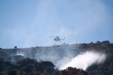 Fire Helicopter Royalty Free Stock Photography