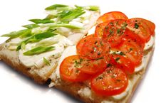 Mozzarella And Tomatoes Stock Images