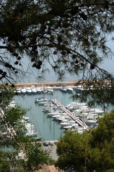 Typical Mediterranean Marina Royalty Free Stock Photo