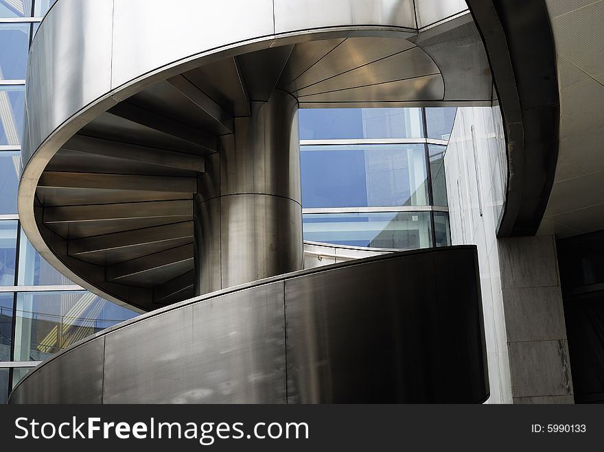 The Beautiful unique spiral staircase. The Beautiful unique spiral staircase