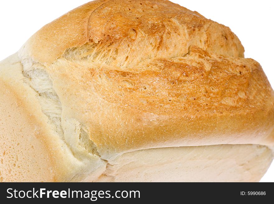 Wheat bread on a white background. Wheat bread on a white background.