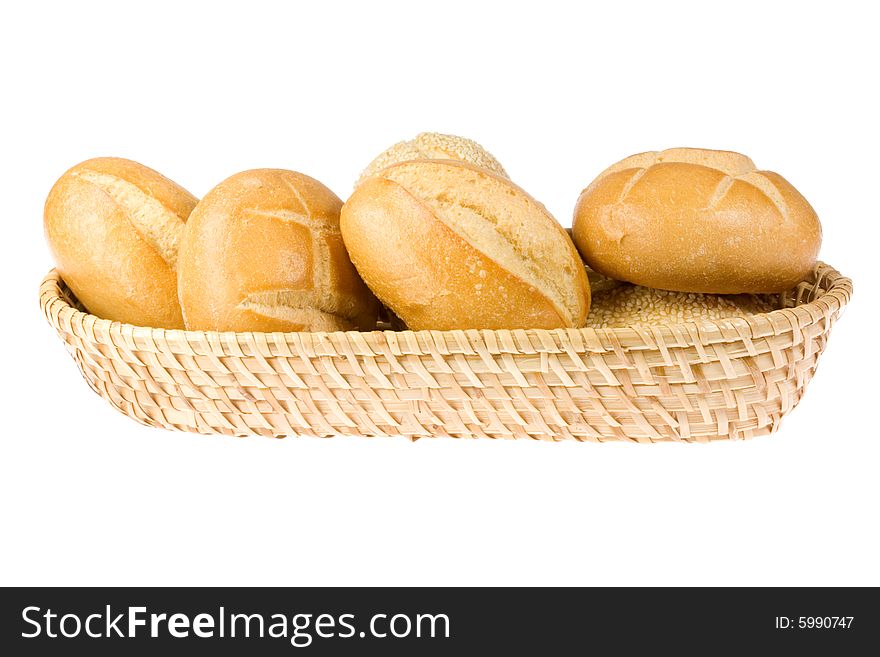 Basket Of Bread Rolls