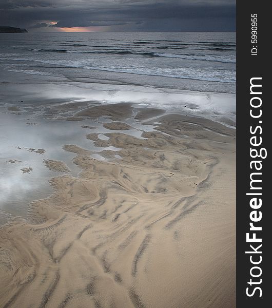 Stormy skies over the North Sea from Whitby