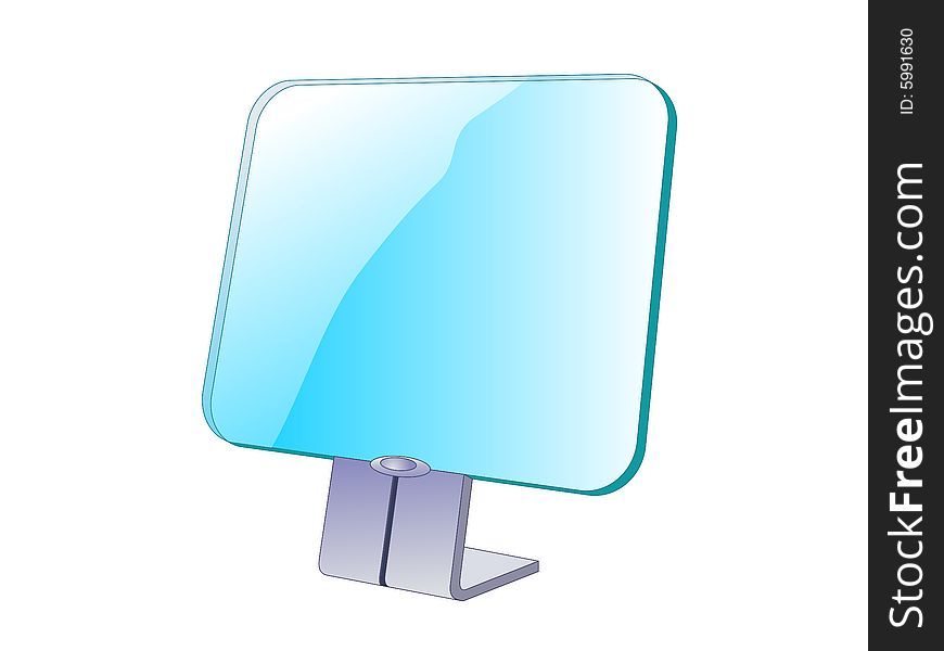 Transparent Futuristic Monitor