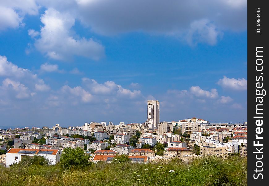 A view on Modi'in, a city in Israel near Jerusalem.