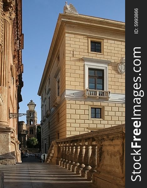 Historic buildings in Palermo, Sicily. Historic buildings in Palermo, Sicily