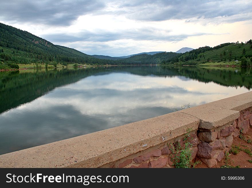 Monument Lake in Colorado - HDR