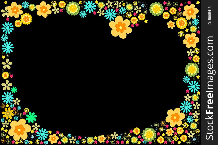 Illustration vector of Flower background