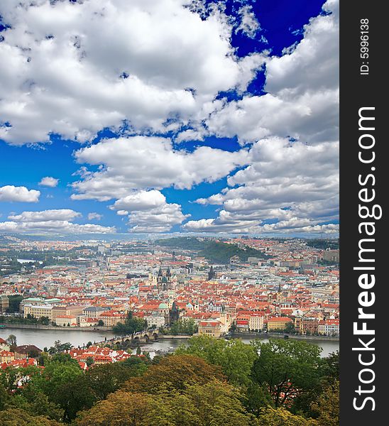 The Aerial View Of Prague