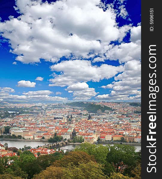 The Aerial View Of Prague