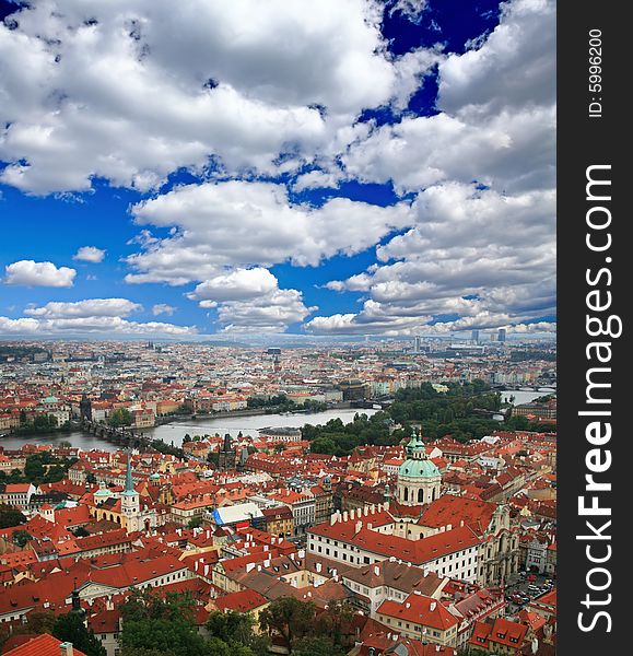 The Aerial View Of Prague