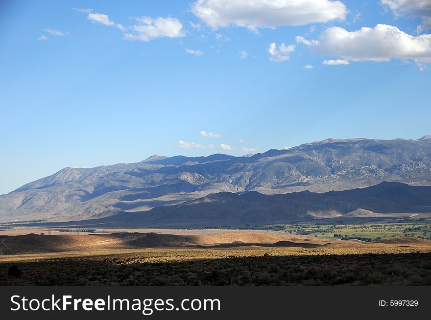 Sierra mountains in california in summer