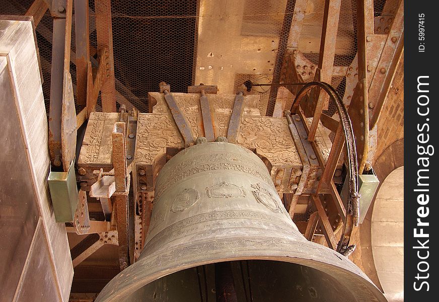 One of the bells of the St Mark's campanile. One of the bells of the St Mark's campanile