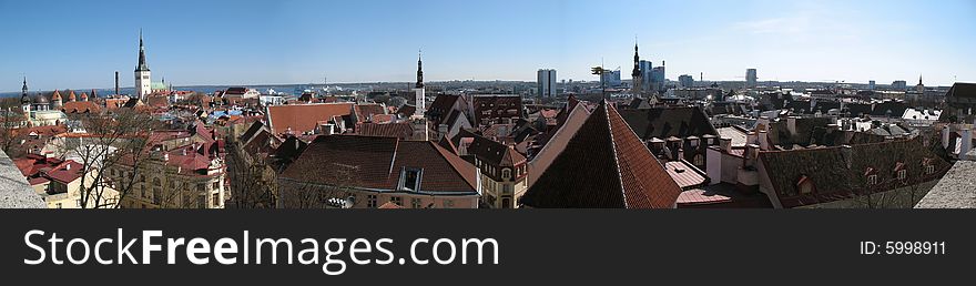 View of Old Town in Tallinn, Estonia