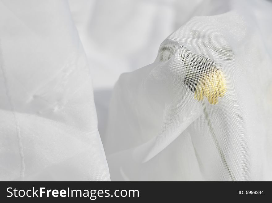 Wedding abstract with yellow flower