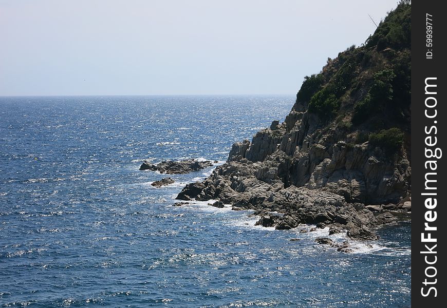 Views of the azure coast Spain. Views of the azure coast Spain
