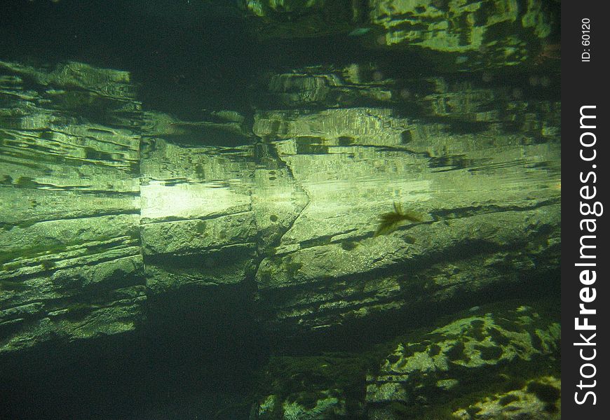 Abstract of rocks beneath the surface and reflection. Abstract of rocks beneath the surface and reflection