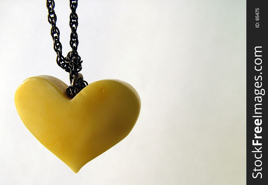 Valentine amber heart 1