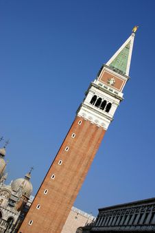 Campanile Tower, Venice Royalty Free Stock Photo Campanile Tower, Venice Royalty Free Stock Photo