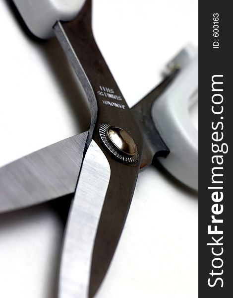 Close up of a pair of scissors