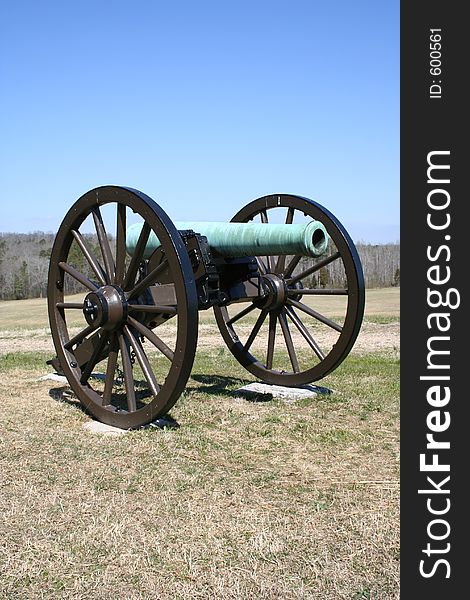A cannon from the civil war period. A cannon from the civil war period.