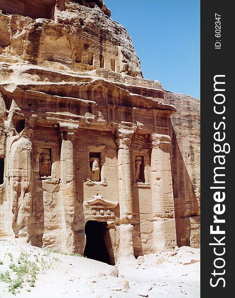 Tombs in Petra. Tombs in Petra