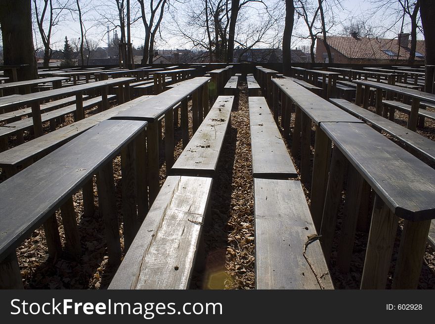 Wooden Benches. Wooden Benches