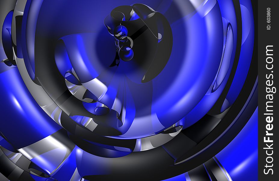 Blue Tube (abstract)