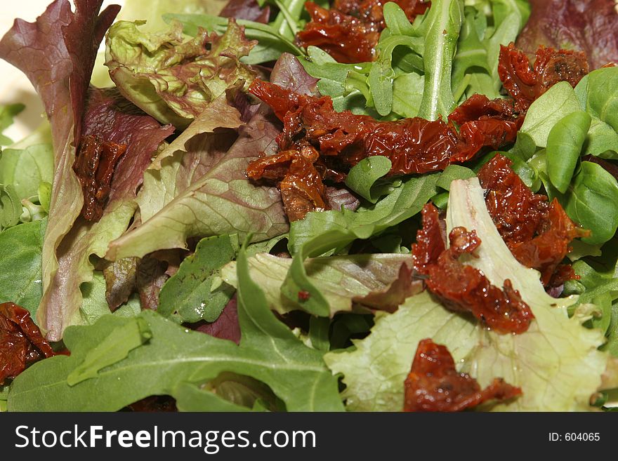 Dish of healthy organic salad. Dish of healthy organic salad