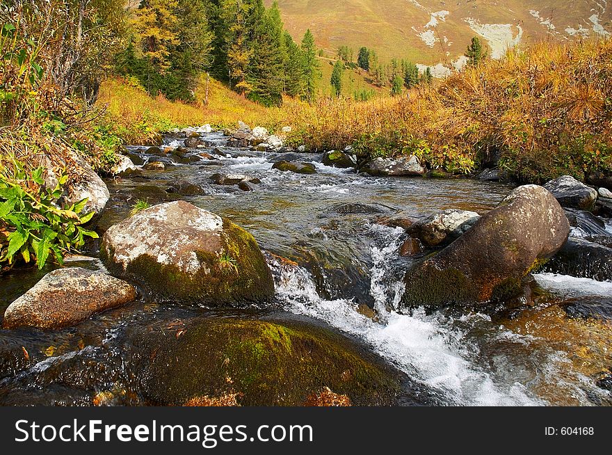 River In The Mountais.