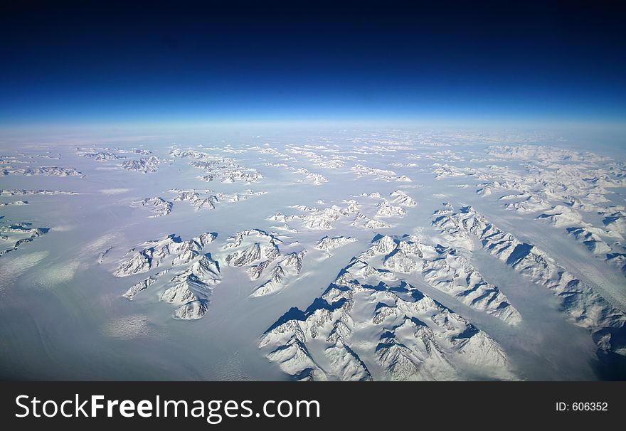 Iceland mountains, from above