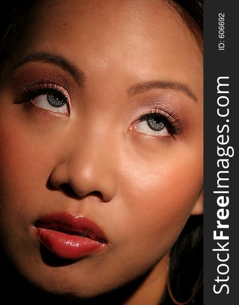Asian Face Closeup Snoot Light