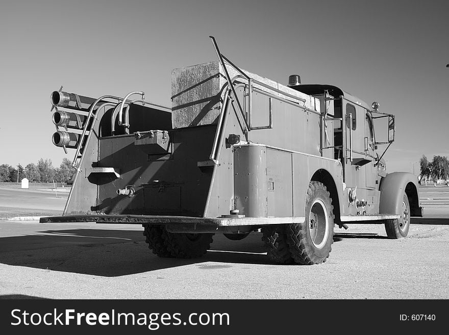 An old fire truck