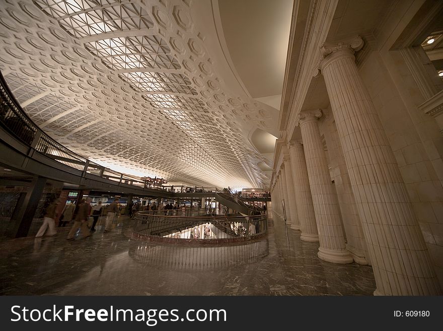 Upper level of Union Station in Washington, D.C. Upper level of Union Station in Washington, D.C.